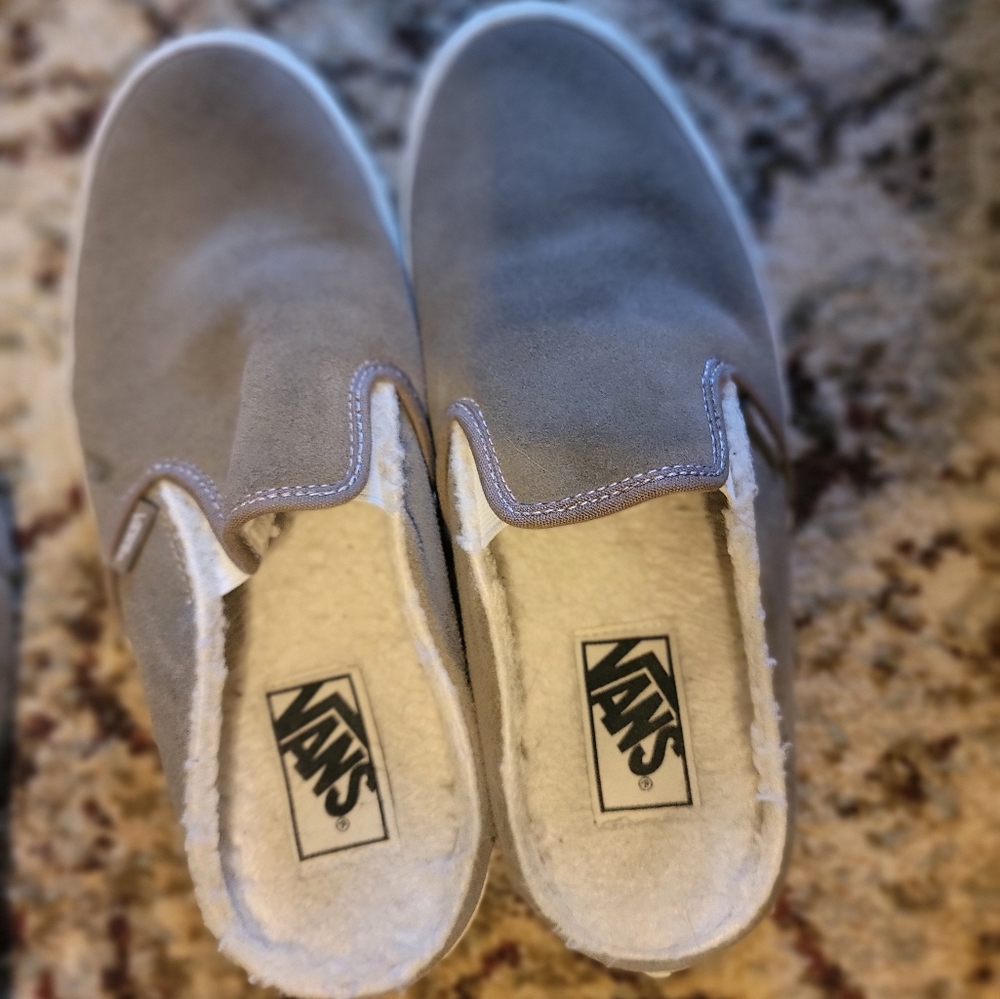 Vans Women's Cozy Gray Slip-On Slippers